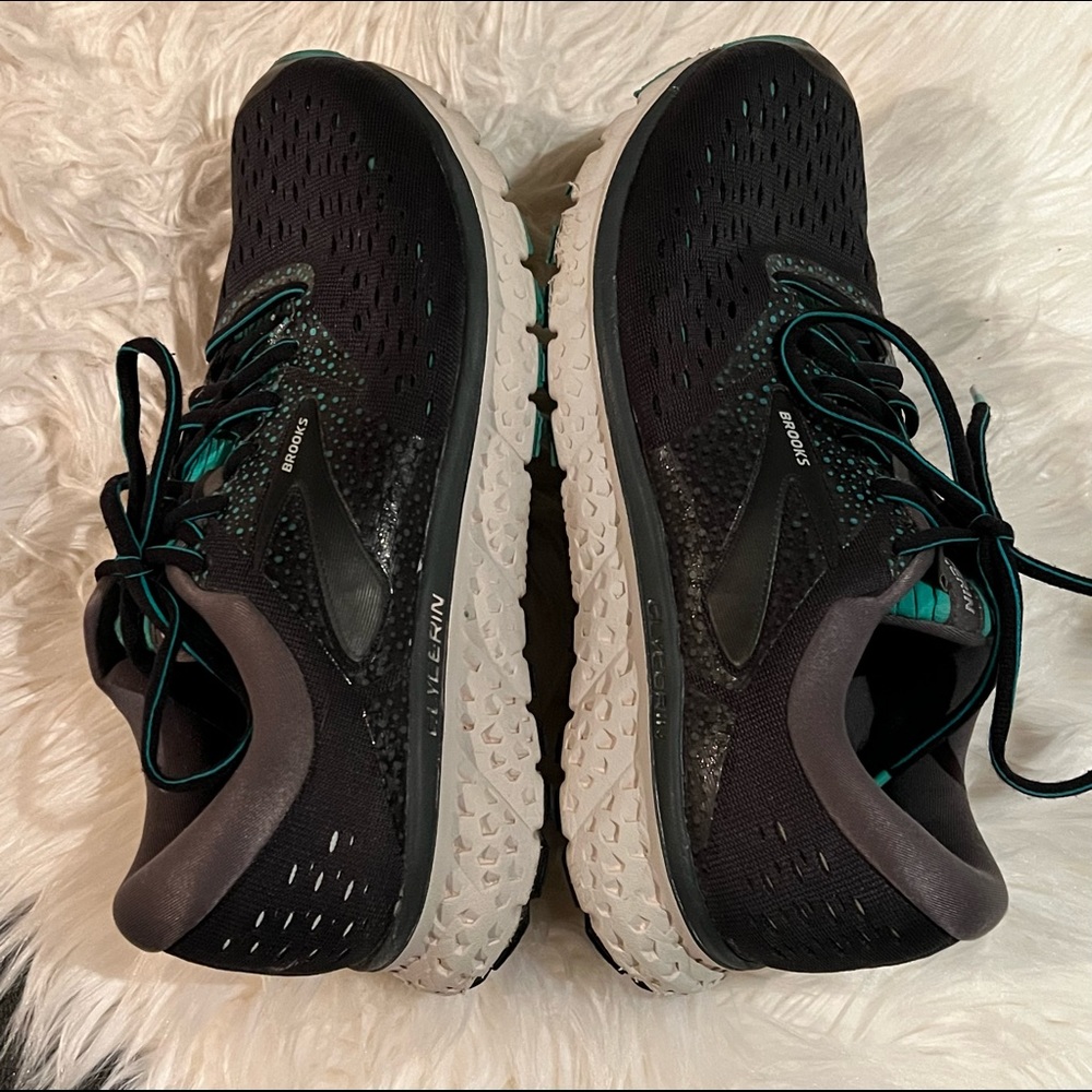 Brooks Womens Glycerin 16 1202781D081 Lace Up Black Running Shoes Size 10D - Picture 4 of 9